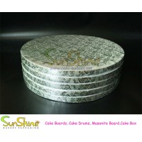 Food grade Corrugated round and square silver cake boards